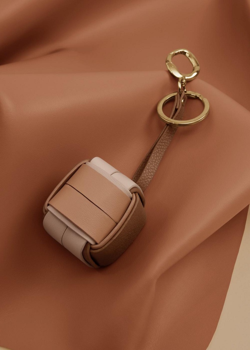 Polene Cubo Keyring Brune | Norge_P49642