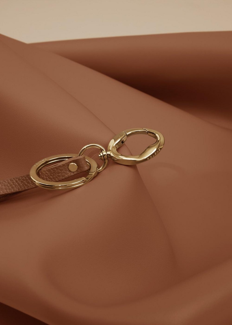 Polene Cubo Keyring Brune | Norge_P49642