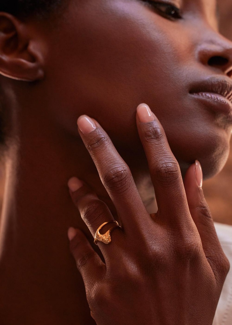 Polene Eroz Fine Ring Gull | Norge_P14064