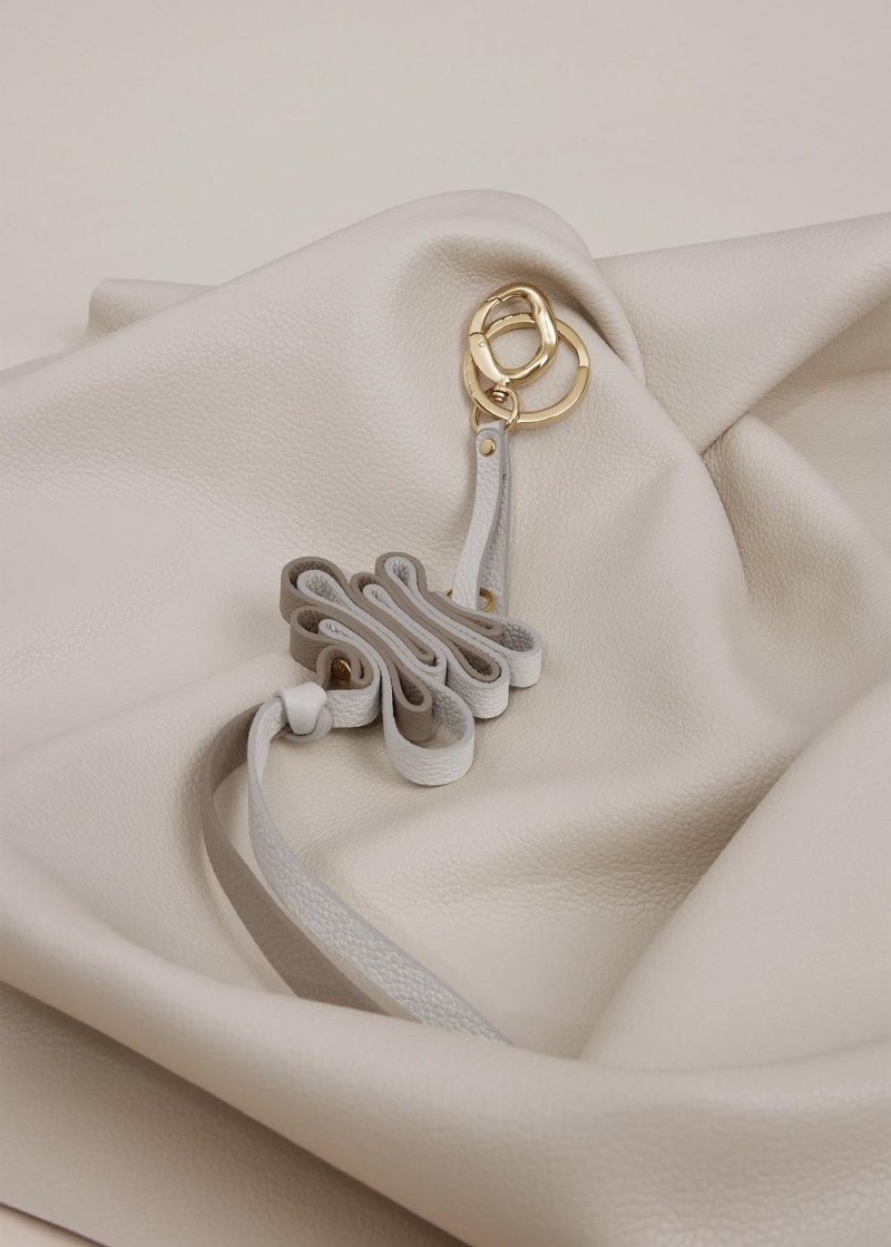 Polene Ziggy Keyring Hvite | Norge_P44717