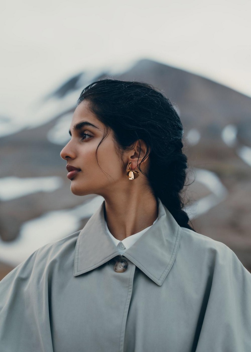 Polene Éole Earrings Gull | Norge_P23026
